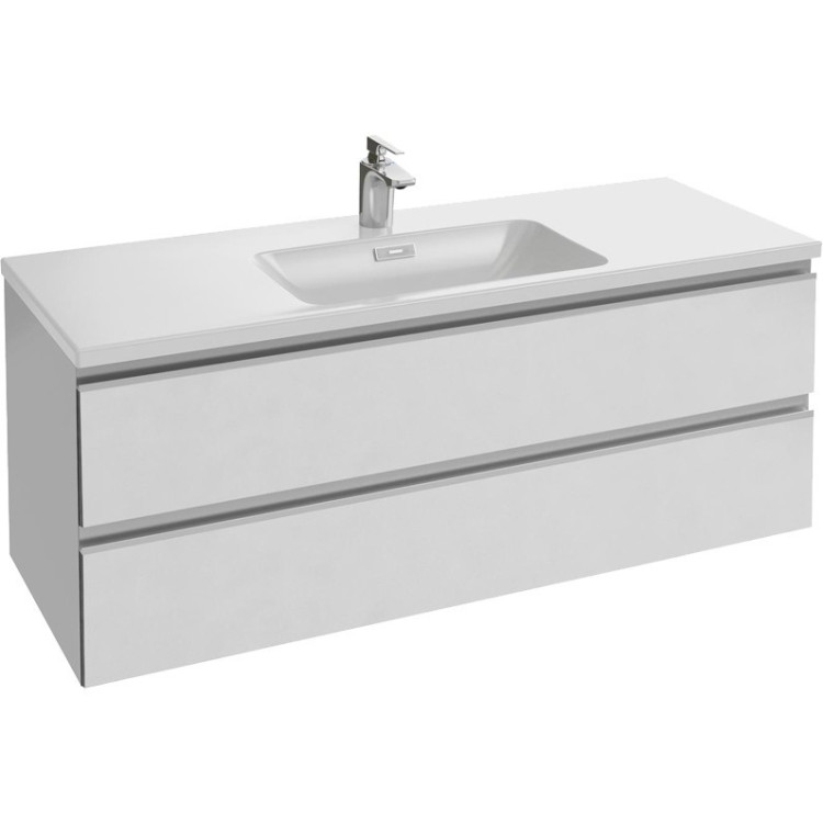 Тумба под раковину Jacob Delafon Vox 120 подвесная 2 ящика прямые ручки