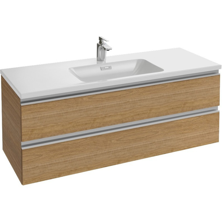 Тумба под раковину Jacob Delafon Vox 120 подвесная 2 ящика прямые ручки