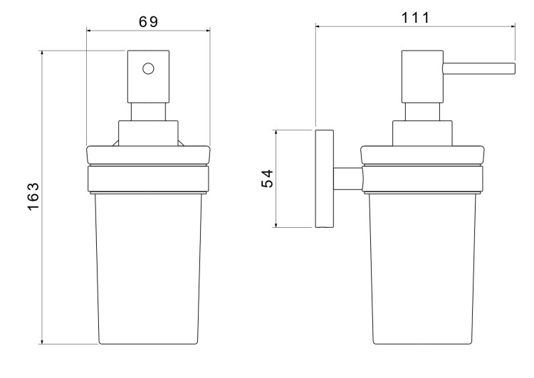 Дозатор Aquatek матовый черный AQ4105MB Европа
