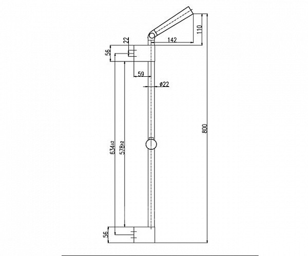 Душевая штанга Rav Slezak PD0093
