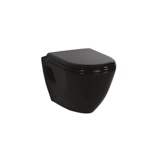 CREAVIT Унитаз подвесной ЧЕРНЫЙ