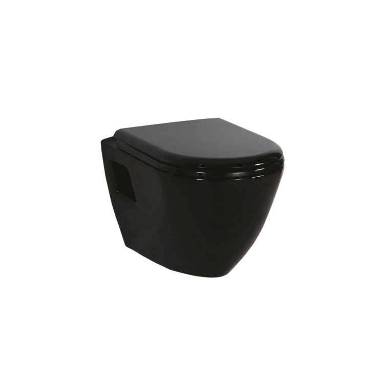 CREAVIT Унитаз подвесной ЧЕРНЫЙ