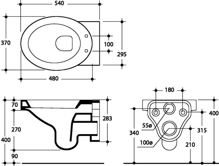 Унитаз Kerasan Cento 3516