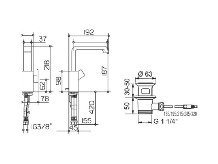 Смеситель Keuco Edition 300 53002 010000