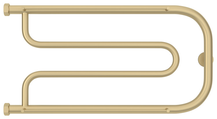 Полотенцесушитель водяной Сунержа Гусли 2 полки+ 320х650 Матовая шампань