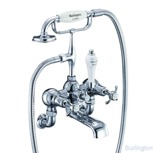 Смеситель для ванны с ручным душем, настенный [AN17A]