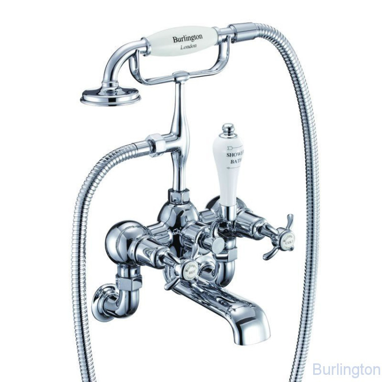 Смеситель для ванны с ручным душем, настенный [AN17A]