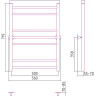 Полотенцесушитель водяной Стилье Универсал-55 800х500 (2+3+2) П 18 Без покрытия