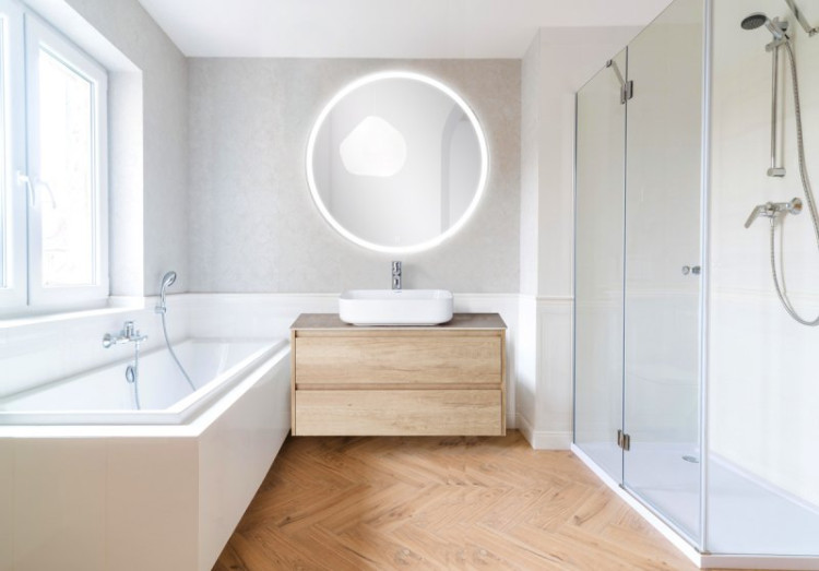 Зеркало с встроенным светильником и сенсорным выключателем 12W, 220-240V BelBagno SPC-RNG-600-LED-3000K-TCH