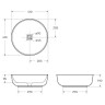 Раковина накладная керамическая BelBagno BB1315-H311