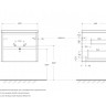 База под раковину подвесная с двумя выкатными ящиками BelBagno KRAFT-600-2C-SO-RT