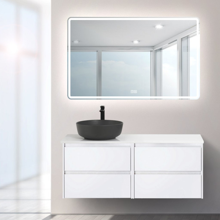 База под раковину подвесная с двумя выкатными ящиками BelBagno KRAFT-600-2C-SO-RT