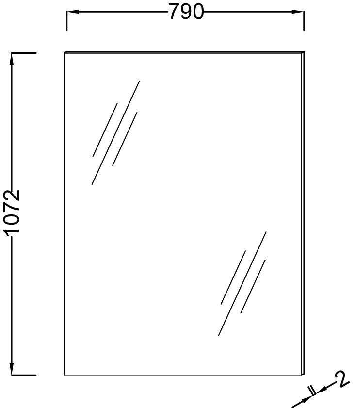 Высокое зеркало 79 см Jacob Delafon ОБЩАЯ КАТЕГОРИЯ EB1209-NF