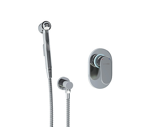 WasserKRAFT A15356 Встраиваемый комплект для биде со шлангом 100 см