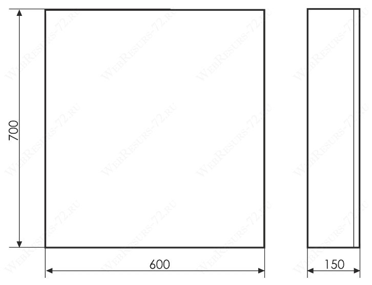 Зеркало Comforty Флоренция 60