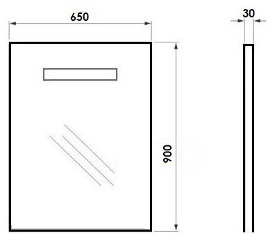 Зеркало Orange Otto 65 с подсветкой