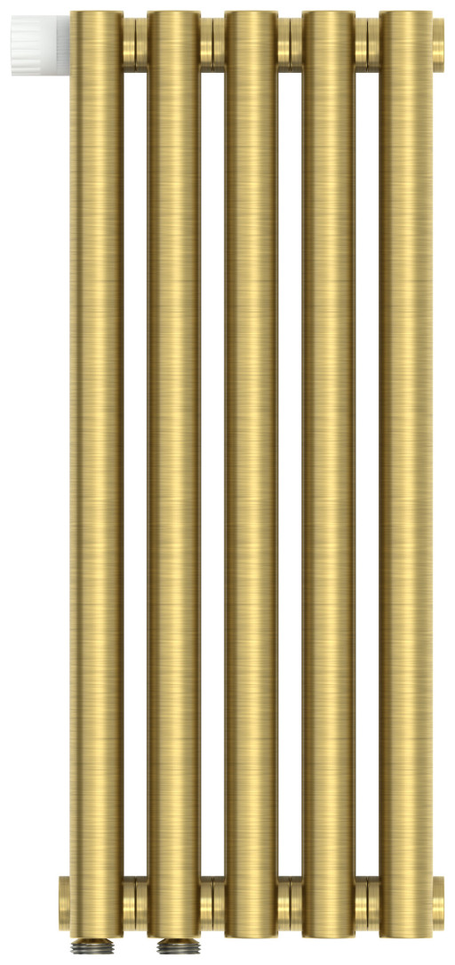 Отопительный радиатор Сунержа Эстет-0 EU50 левый 500х225 5 секций Состаренная латунь