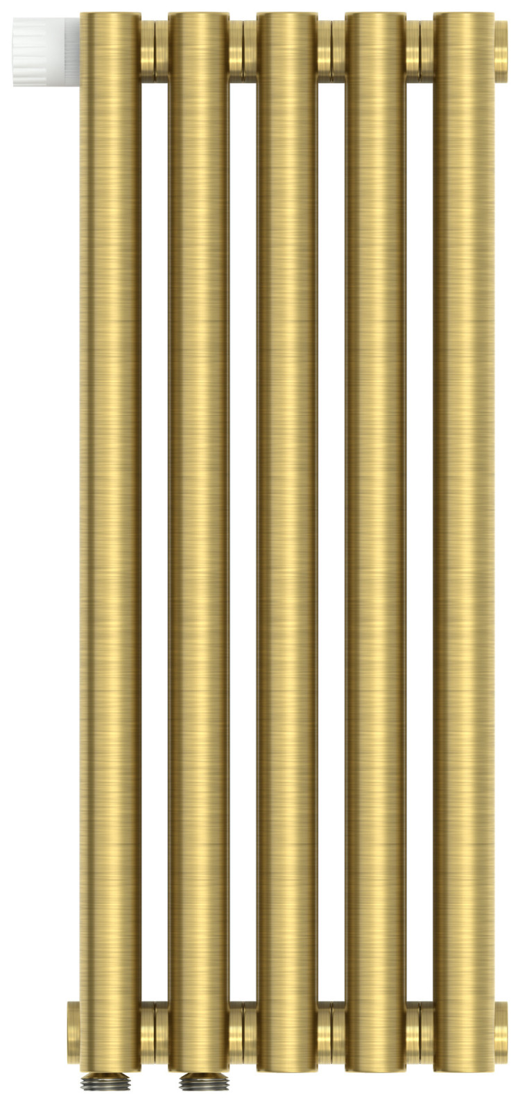 Отопительный радиатор Сунержа Эстет-0 EU50 левый 500х225 5 секций Состаренная латунь