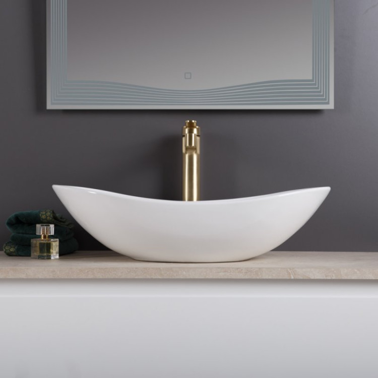 Раковина накладная керамическая Cezares BB1404-H316