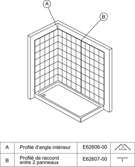 Набор для стыковки двух панелей Jacob Delafon FLIGHT E62607-00