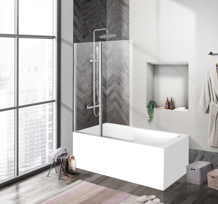 ДУШЕВАЯ ШТОРКА НА ВАННУ BELBAGNO UNO-V-2 Cezares UNO-V-2-90/150-P-Cr-R