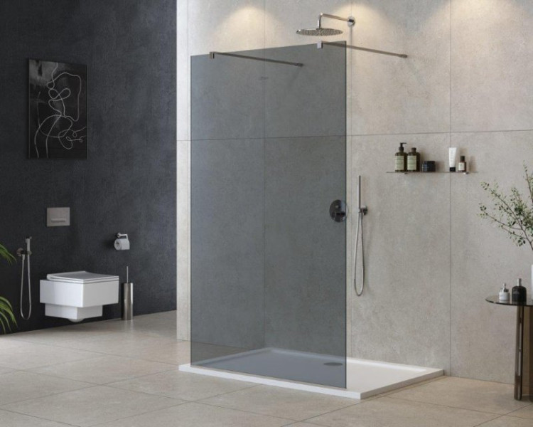 Душевая перегородка LIBERTA-L-2 Кронштейн 120 см Cezares LIBERTA-L-2-100-120-GR-NERO