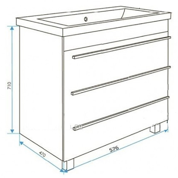 Тумба под раковину 1MarKa Соната 58