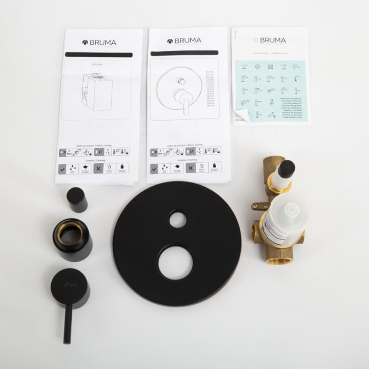 Встраиваемый однорычажный смеситель c тонкой ручкой Cezares LEAF-VDIM-L-MM