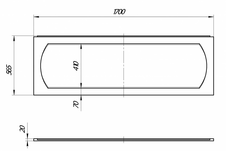 Панель 1Marka DIPSA/DINAMIKA/LIBRA/AELITA/CALYPSO/AGORA 170