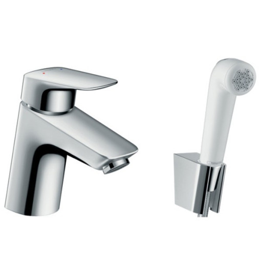 Смеситель для раковины Hansgrohe Logis 71290000 с гигиеническим душем