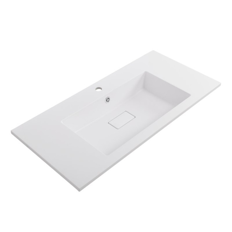 Раковина из искусственного мрамора 1000x480x110 Cezares CZR-1000/480-LV-MR-PRS