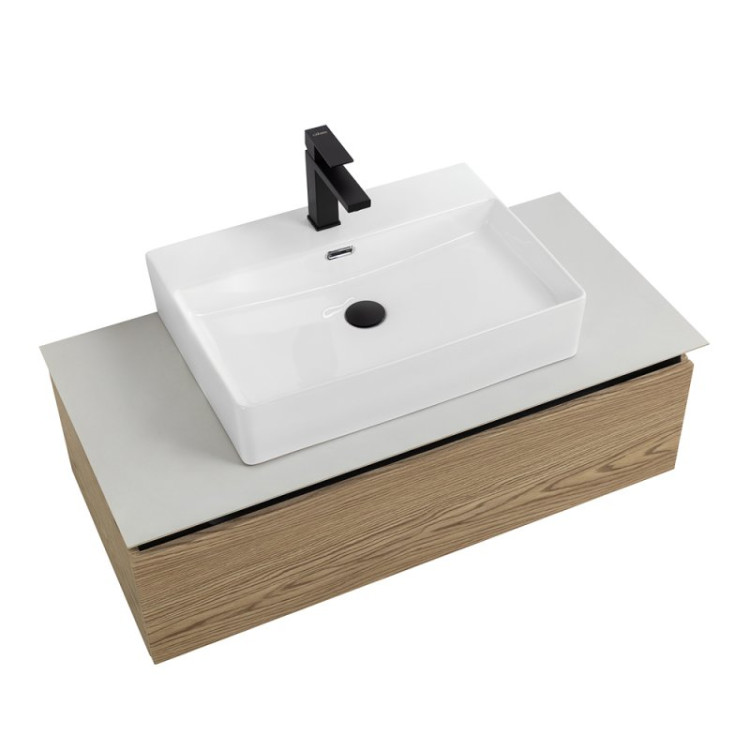 Раковина из искусственного мрамора 1000x480x110 Cezares CZR-1000/480-LV-MR-PRS