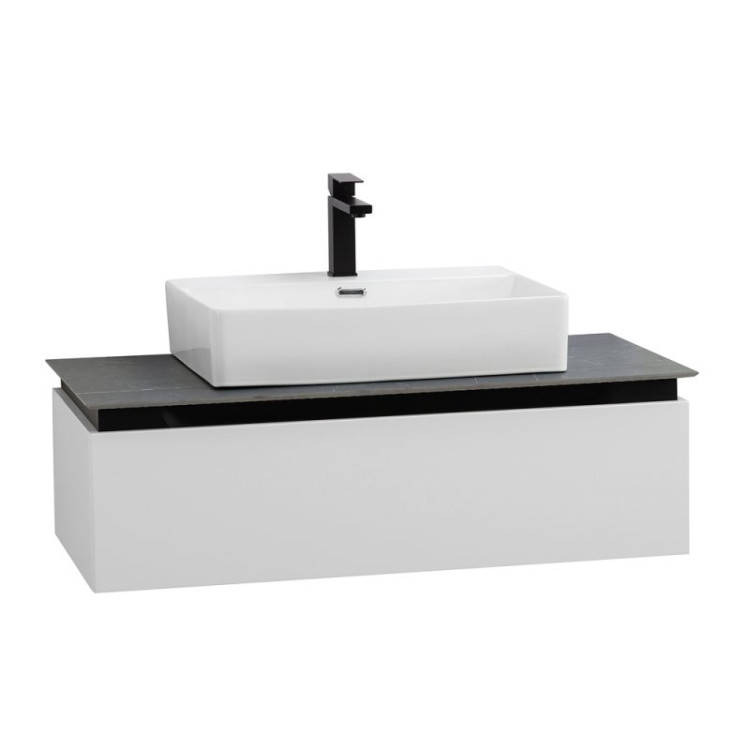 Раковина из искусственного мрамора 1000x480x110 Cezares CZR-1000/480-LV-MR-PRS