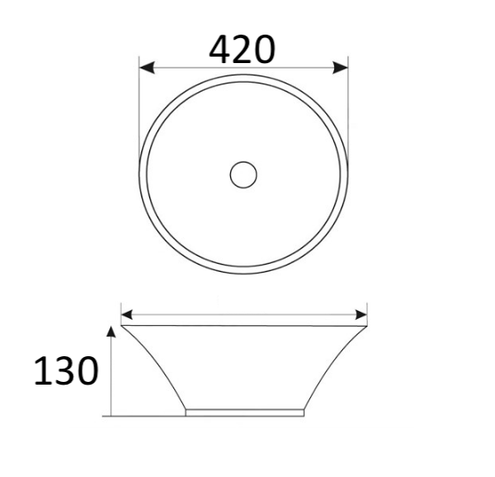 Раковина-чаша Mira 42 MR-4242