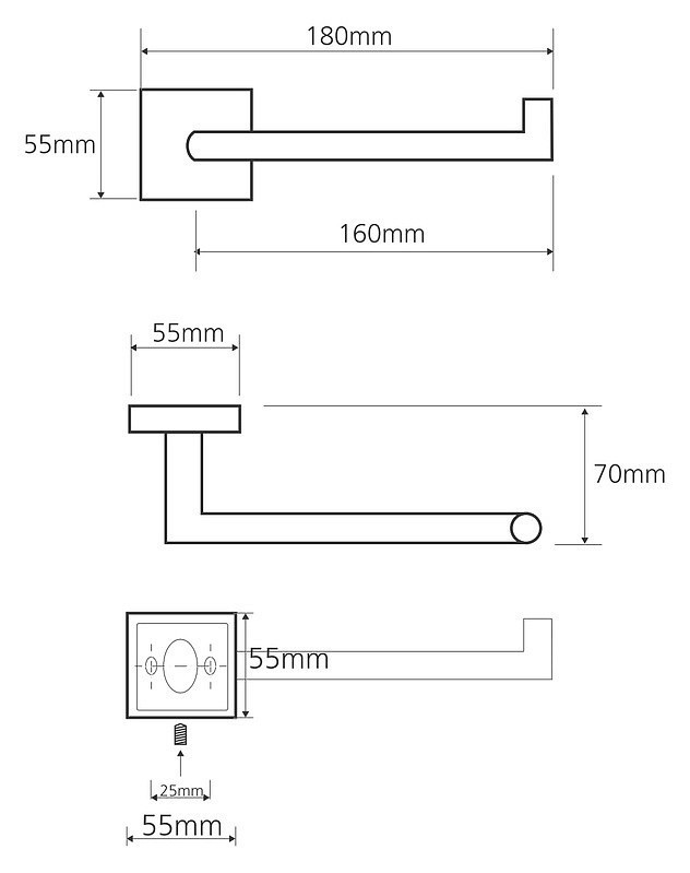 Держатель туалетной бумаги Bemeta Beta 132212032L