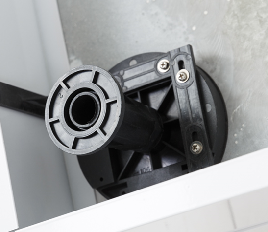 Экран алюминиевый (белый) для поддона из искусственного мрамора левосторонний Cezares TRAY-AS-RH-120/90-100-SCR-L