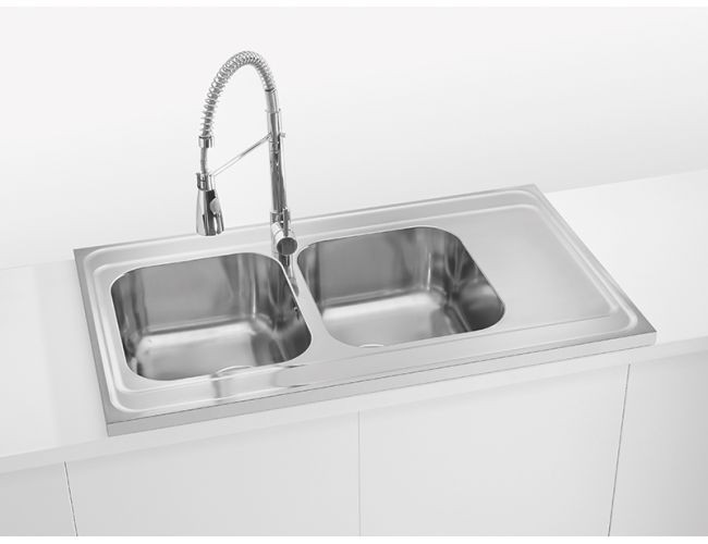 Мойка CLASSIC PRO 80 SAT-90 1000X600 в комплекте с сифоном  1130555,