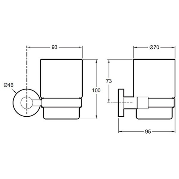 Стакан для зубных щеток Jacob Delafon Classique E77825-CP