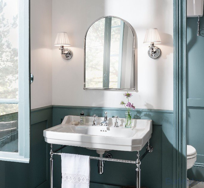 Смеситель для раковины на 3 отверстия с донным клапаном [CL12 BLA]