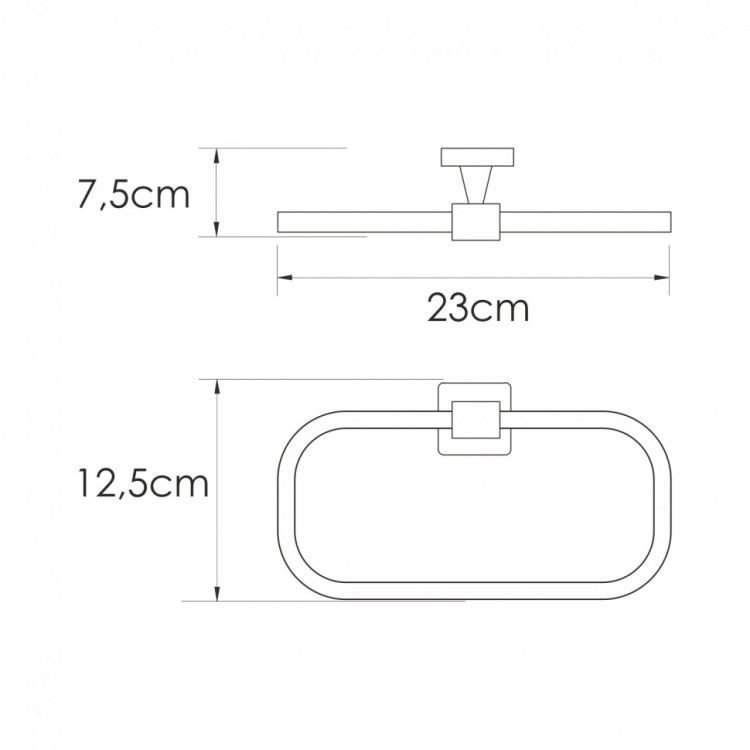WasserKRAFT Rhin K-8760 Держатель полотенец