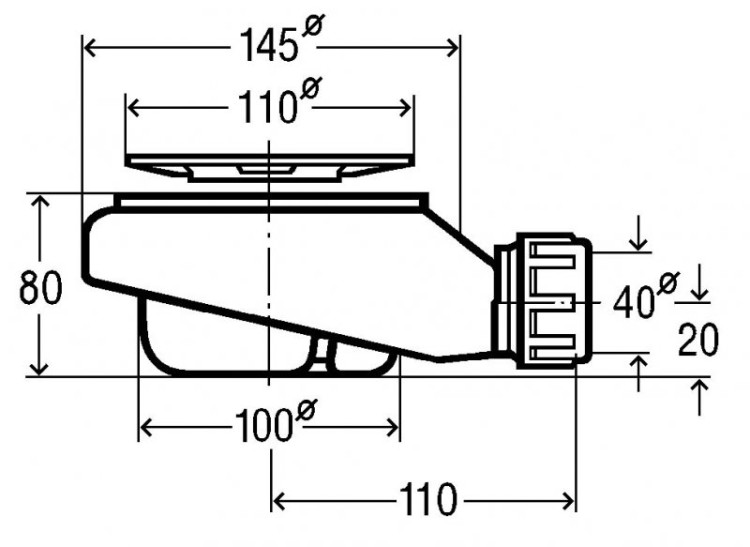 Поддон из акрона серия BASE фактура SLATE Cezares PLATO_BASE_SLATE_90_CUADR_CEMENTO_90x90