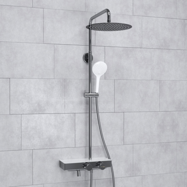 WasserKRAFT A113.116.155.CH Thermo Душевой комплект с термостатическим смесителем