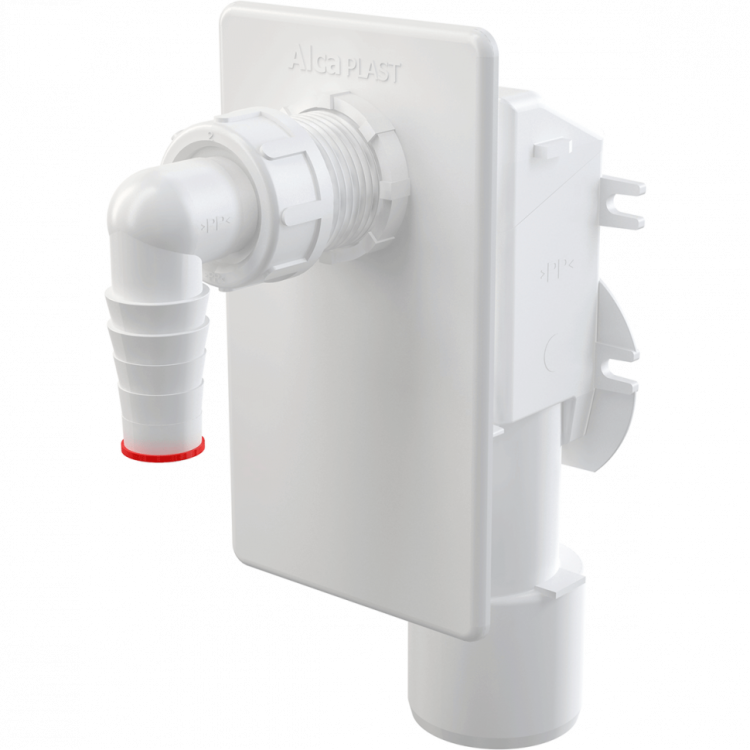 Сифон для стиральной машины под штукатурку, белый Alcadrain APS4