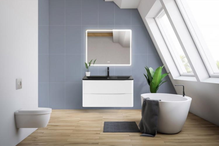 База под раковину подвесная с двумя выкатными ящиками BelBagno ACQUA-1000-2C-SO-PS