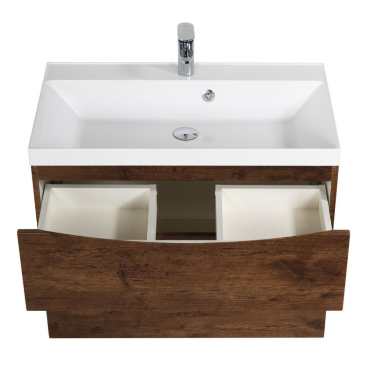 База под раковину подвесная с двумя выкатными ящиками 800x450x600 BelBagno MARINO-H60-800-2C-SO-RW-P