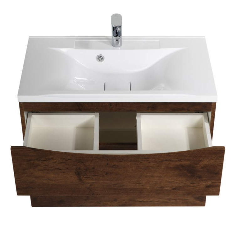 База под раковину подвесная с двумя выкатными ящиками 800x450x600 BelBagno MARINO-H60-800-2C-SO-RW-P