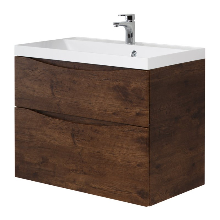 База под раковину подвесная с двумя выкатными ящиками 800x450x600 BelBagno MARINO-H60-800-2C-SO-RW-P
