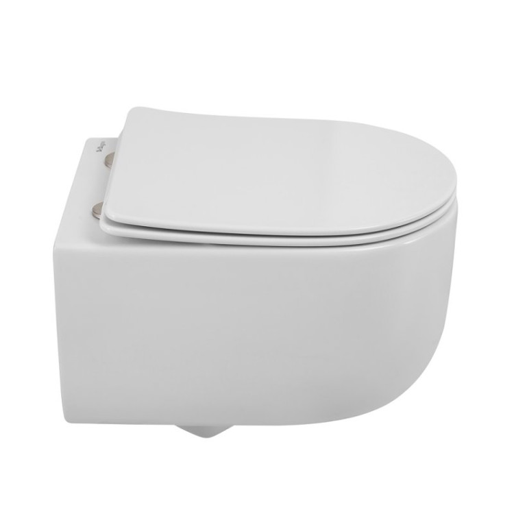 Сиденье быстросъемное дюропласт, soft close, металлическое крепление Cezares BB2111SC