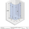 Душевой уголок Riho Scandic Soft Q308 90x90