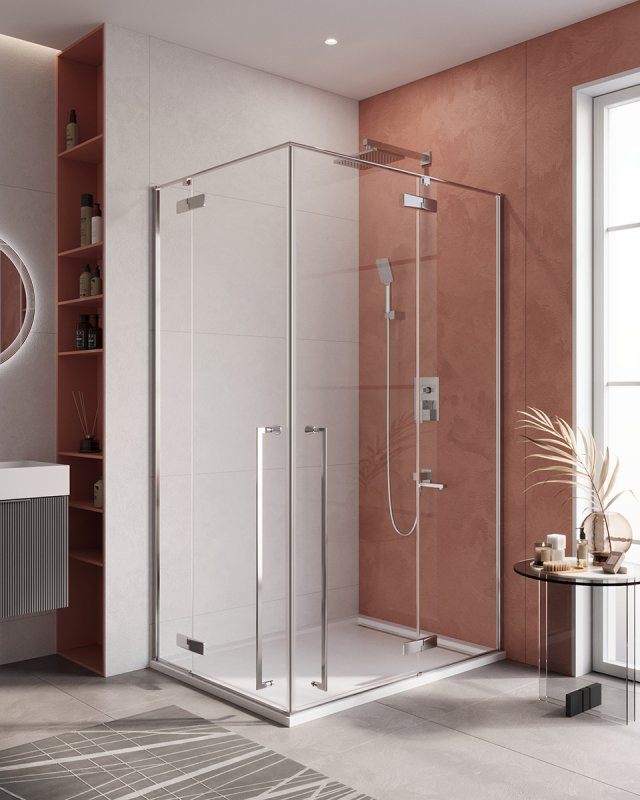 Душевой уголок LINER-AH-2 Cezares LINER-AH-2-120/90-C-Cr-R